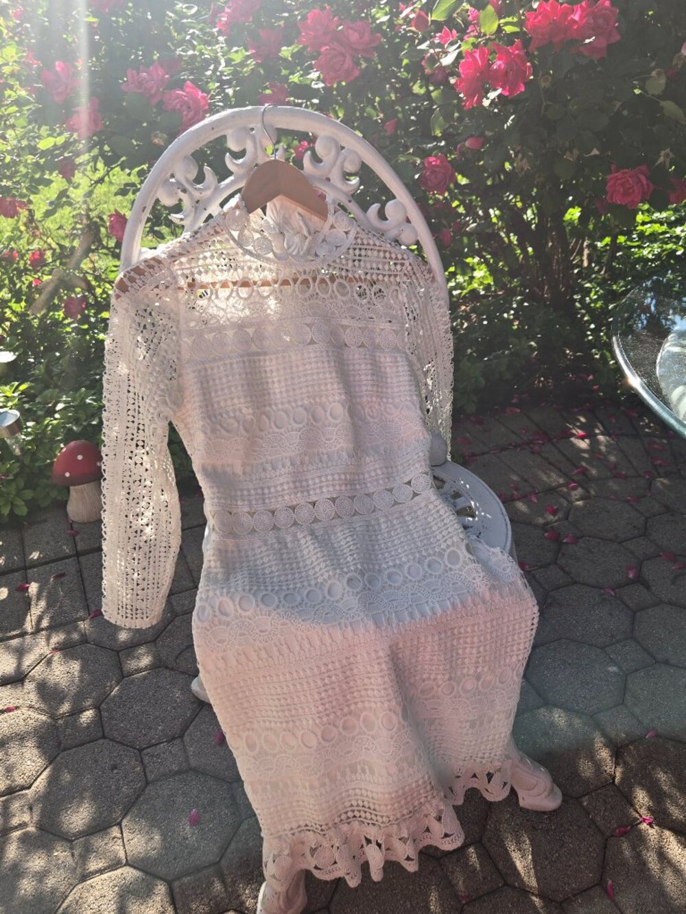 Long sleeve white lace mini dress from Two Sisters NWT!! - Picture 5 of 14